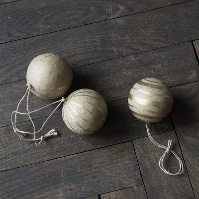                             Set 3 ks vánočních ozdob Craft Gold 5 cm                         