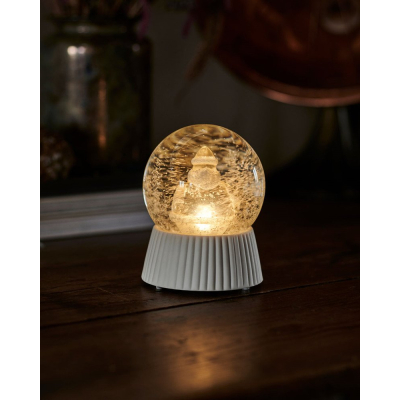 Svítící dekorace Santa Snowglobe 12,5 cm                    