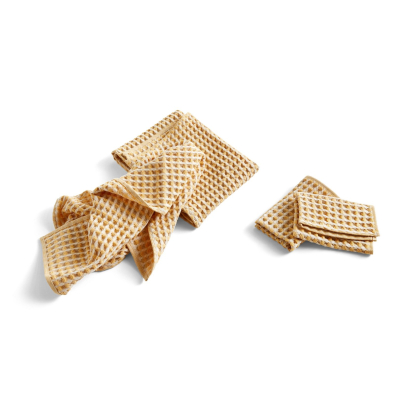 Ručník a utěrka Twist Egg Yolk - set 4 ks                    