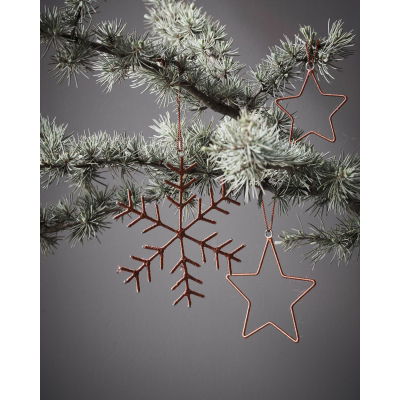 Vánoční ozdoby Snowflakes and Stars - set 3 ks                    