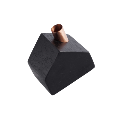                             Teakový svícen House Mimi Black                        