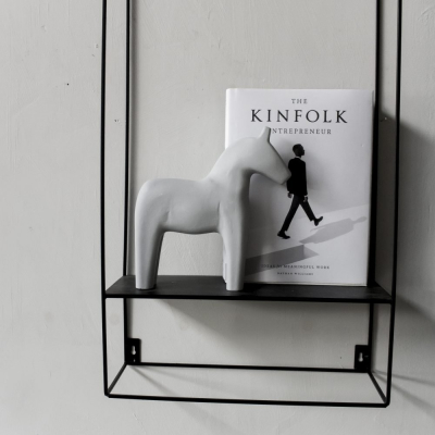 Dřevěný koník Rattvik Grey 22 cm                    