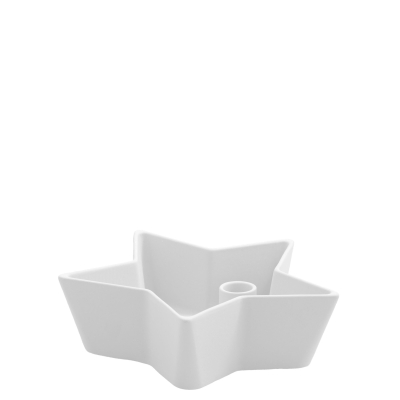 Keramický svícen Lidatorp Star White L                    