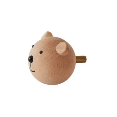                             Dřevěný dětský háček Bear                        