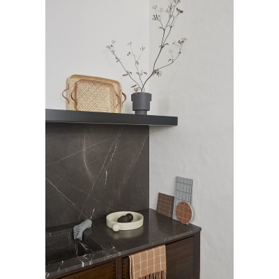                             Kameninový květník Inka Pot Anthracite 16 cm                        