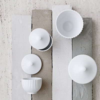                             Porcelánová dóza Lyngby Bonbonniere 14 cm                        