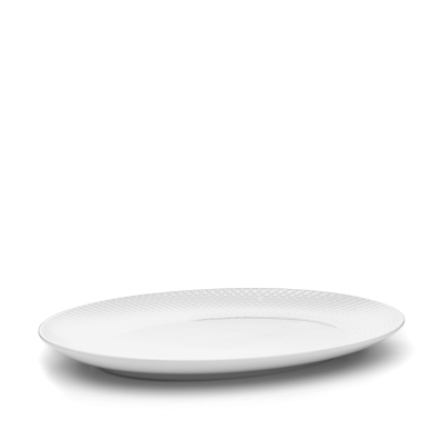                            Porcelánový oválny tanier Rhombe 35x26,5 cm                        