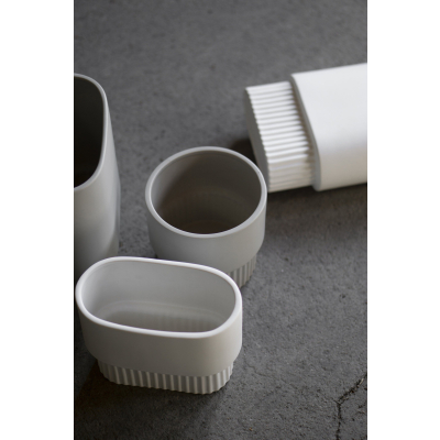                             Květináč Front Round White 16 cm                        