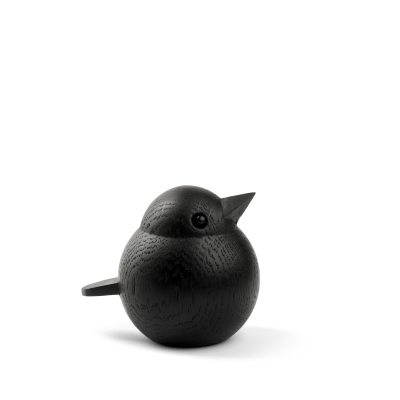 Dřevěný ptáček Baby Sparrow Black Stained Oak                    