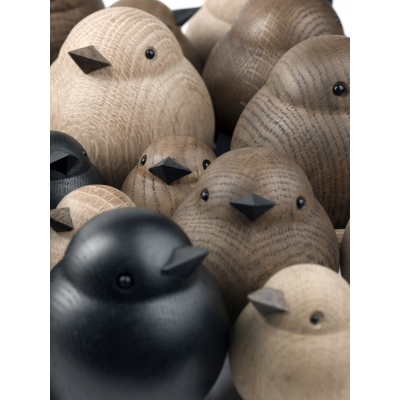                             Dřevěný ptáček Baby Sparrow Black Stained Oak                        