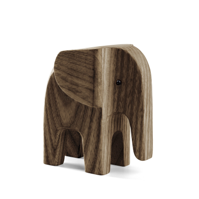 Dřevěný slon Elephant Smoke Stained Ash                    