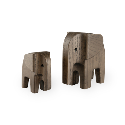                             Dřevěný slon Elephant Smoke Stained Ash                        