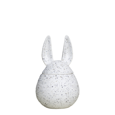 Veľkonočná nádoba Eating Rabbit White Dot 14 cm                    