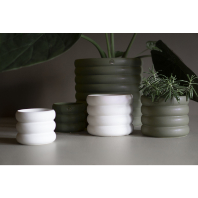                             Květináč Mud White Medium 13 cm                        