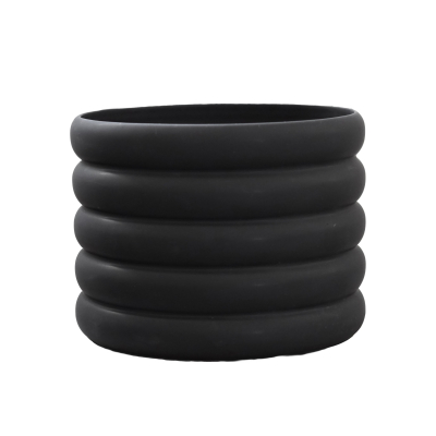 Květináč Mud Black Large 16,5 cm                    