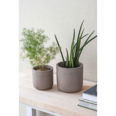 Sada dvou květináčů Stratton Warm Stone                    