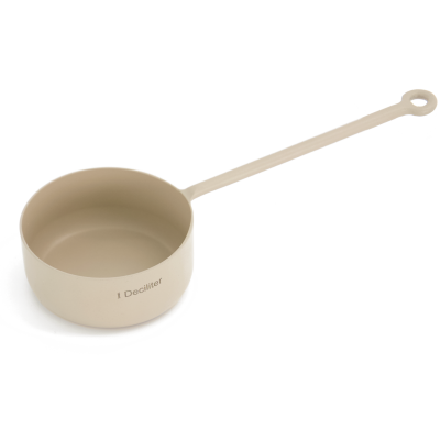 Kovová odměrka Decilitermatt Beige                    