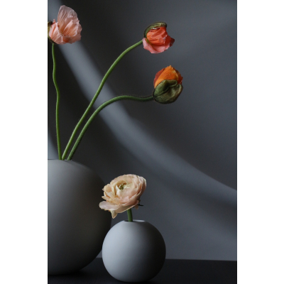                             Kulatá váza Ball Grey 8 cm                        
