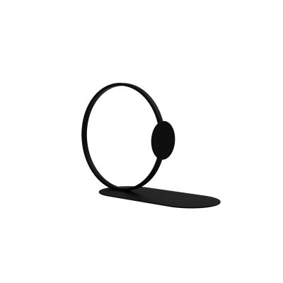 Zarážka na knihy Ring Black 10 cm                     