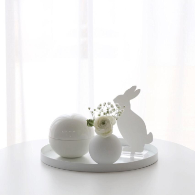                             Tác Circle White 30 cm                         
