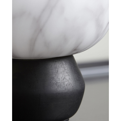                             Lucerna na LED svíčku Fog Black / Marble 15,5 cm                        