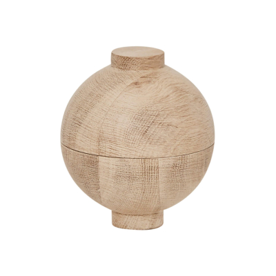 Dřevěná dóza Wooden Sphere Oak XL                    