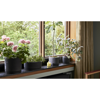                             Květináč Plantpot s podmiskou Black XXL                        