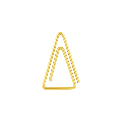 Kancelářské sponky Triangle zlaté 20 ks                    