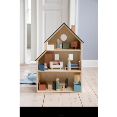                             Dřevěný domeček pro panenky Doll´s House                        