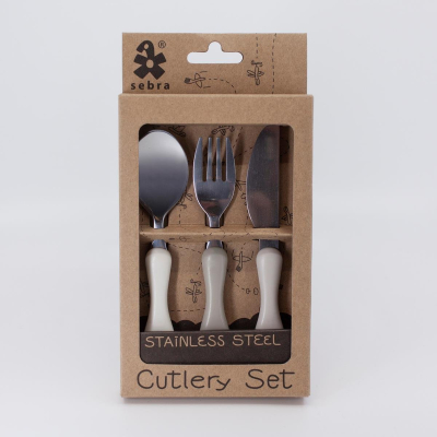 Set příborů pro děti Beige                    
