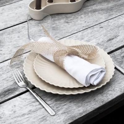                             Servírovací talíř Flora Beige 20 cm                        