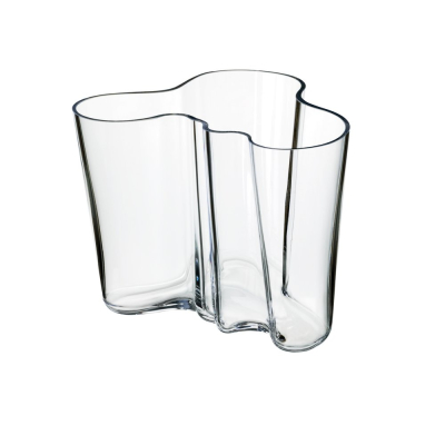 Skleněná váza Alvar Aalto Clear 16 cm                    