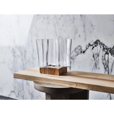                            Skleněná váza Alvar Aalto Clear 16 cm                        