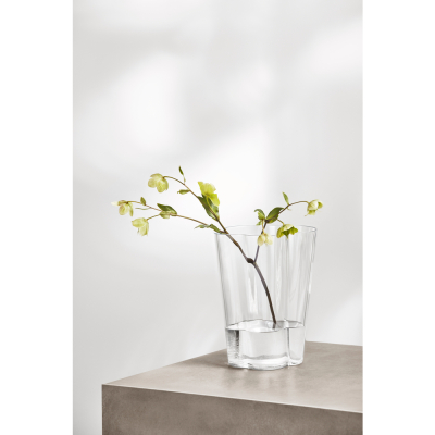                             Sklenená váza Alvar Aalto číra 22 cm                        