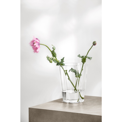                             Sklenená váza Alvar Aalto číra 22 cm                        