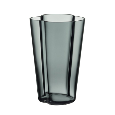 Sklenená váza Alvar Aalto Dark Grey 22 cm                    