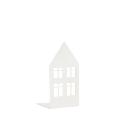 Kovová dekorace/svícen Storgatan House White 14 cm                    