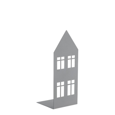 Kovová dekorace/svícen Storgatan House Grey 18 cm                    