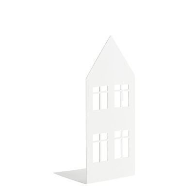 Kovová dekorace/svícen Storgatan House White 18 cm                    