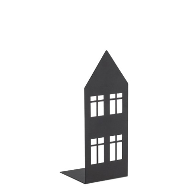 Kovová dekorace/svícen Storgatan House Black 18 cm                    