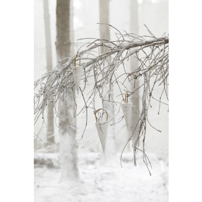                             Vánoční ozdoba Nobili White - 18,5 cm                        