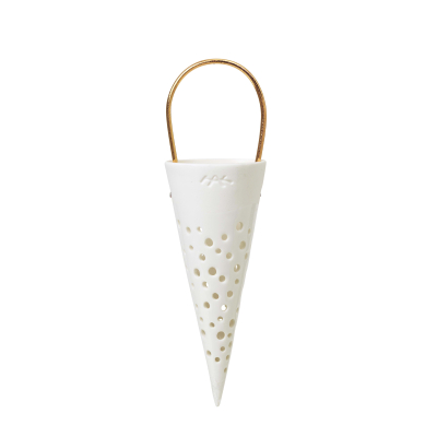 Vánoční ozdoba Nobili White - 18,5 cm                    