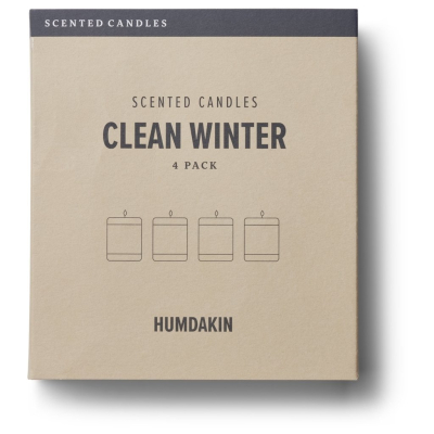 Vonné sviečky Clean Winter - sada 4 ks                    