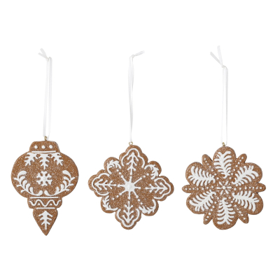 Vánoční odzoby Gingerbread I - set 3 ks                    