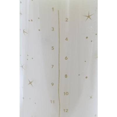                             Adventná sviečka v skle Stars 21 cm                        
