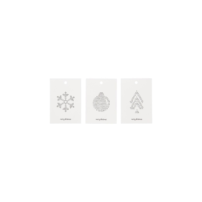 Papírové jmenovky na vánoční dárky Minimalist                    