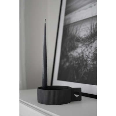                             Keramický svícen Lidaby Dark Grey 19 cm                        