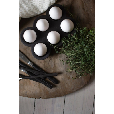                             Stojánek na vajíčka Egg Tray Cast Iron Black                        