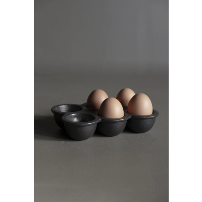                             Stojánek na vajíčka Egg Tray Cast Iron Black                        