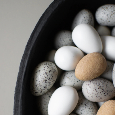                             Dekoračné vajíčka Deco Egg White - sada 3 ks                        